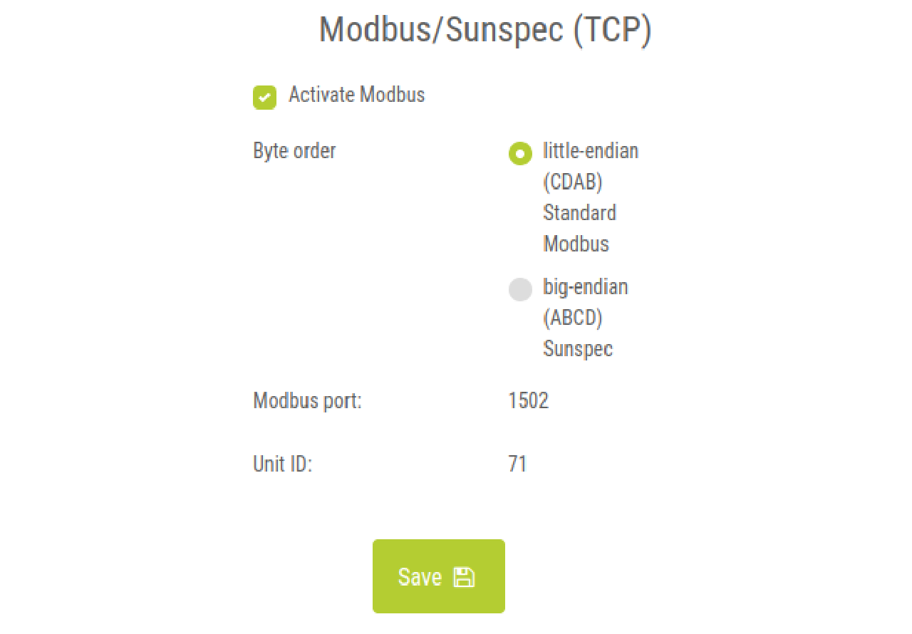 Modbus Plenticore